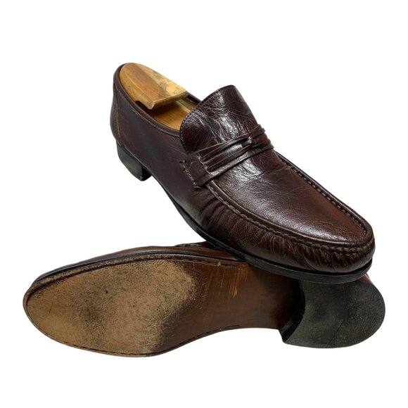 Soldini 396096 Chocolate Leather Dress Loafers‎ Made in Italy main image 7